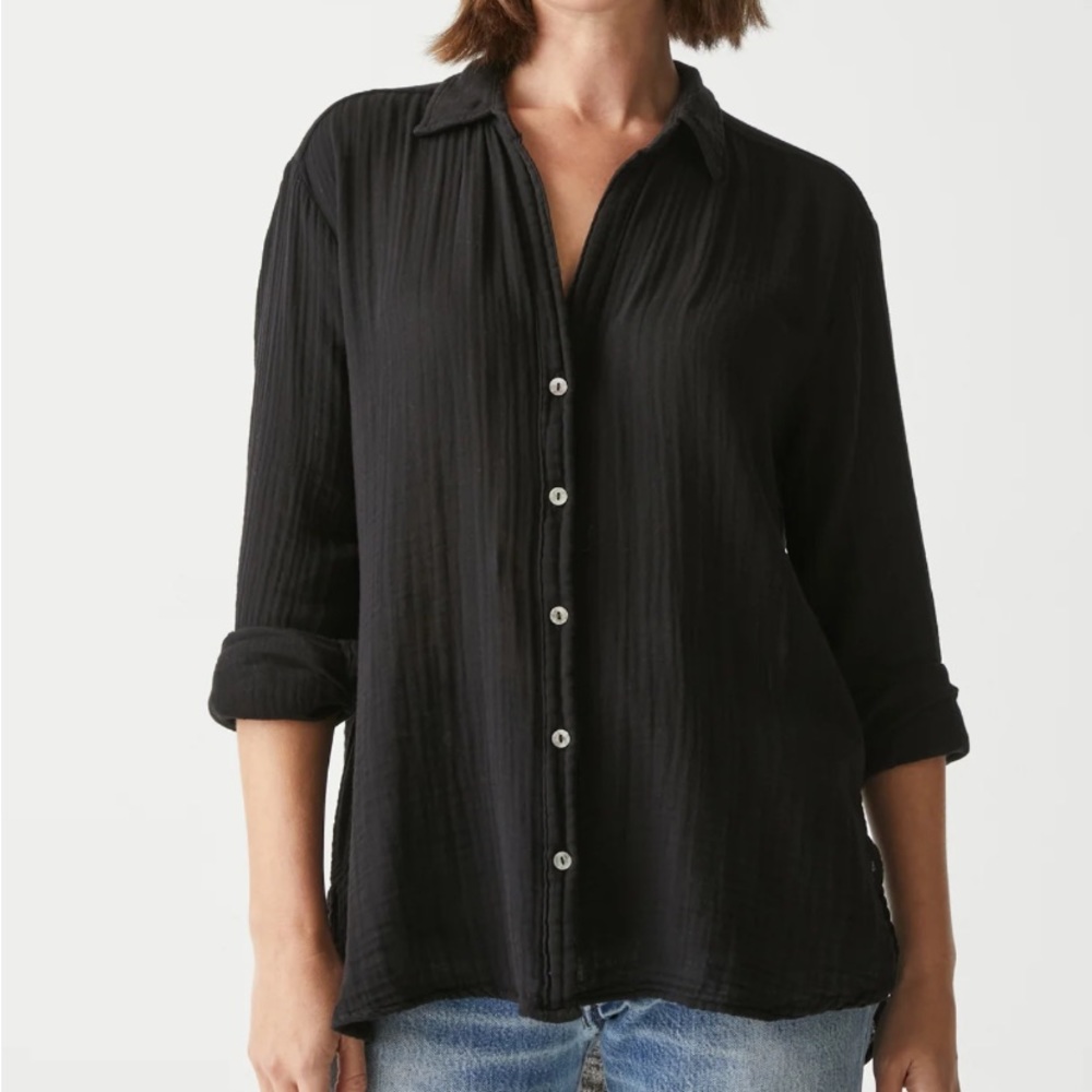 NEW Leo Gauze Button Down Shirt
